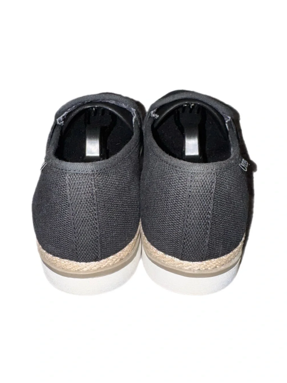 Women’s BOBS Skechers flexpadrille Black Slip-On Canvas shoes size 9